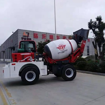 Automatic Self-loading Concrete Mixer Truck Construction use